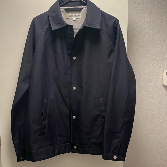 Roamers and Seekers Rain Jacket Dark Blue Medium - Picture 2 of 9